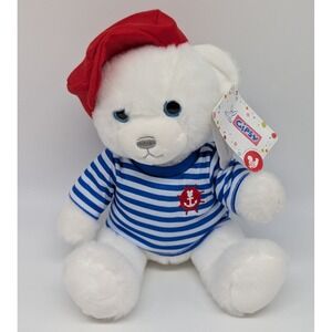Gipsy France Plush‎ Teddy Bear 9" French Sailor Nautical Paris Stuffed Animal